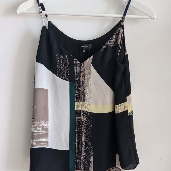 Aritzia Babaton Silk Printed Loose Fit Camisoles - Picture 2 of 5